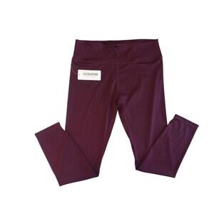 VISHOW Women's Burgundy Leggings - XL